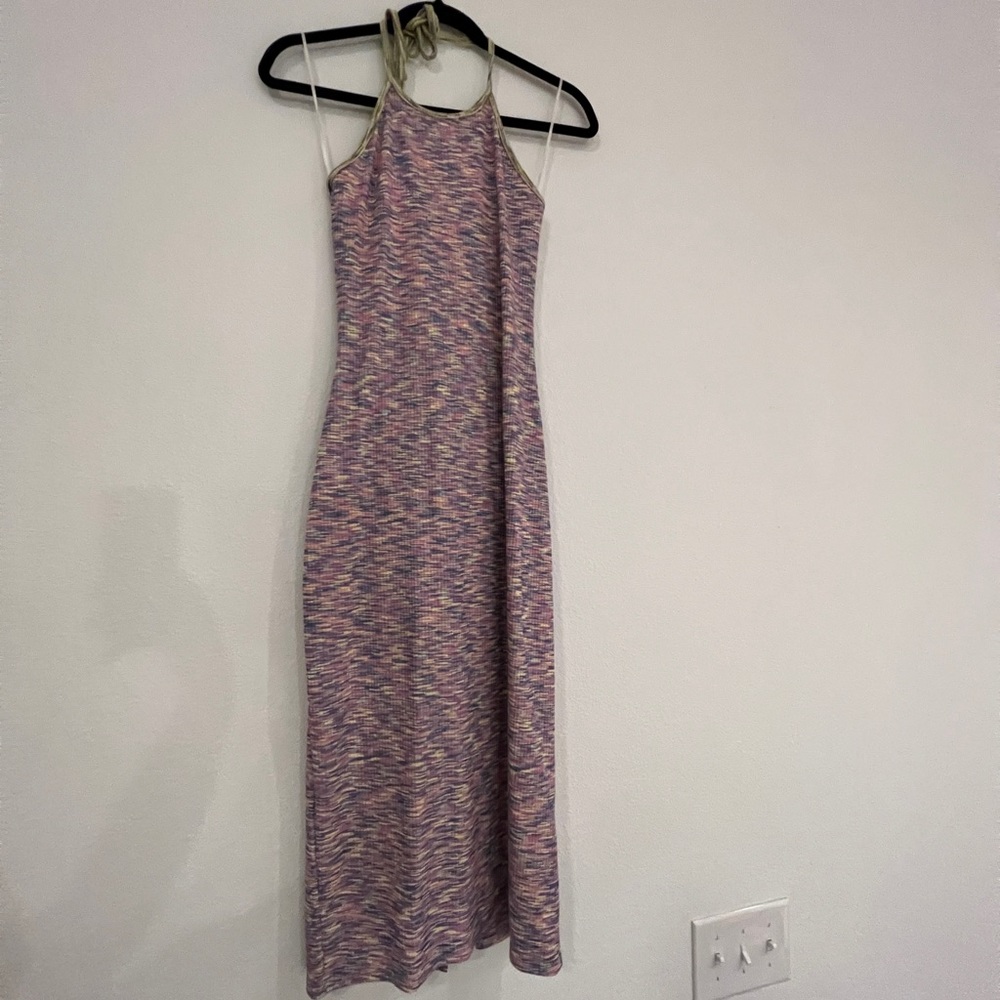 Lisa Says Gah Halter Midi Dress with Open Back